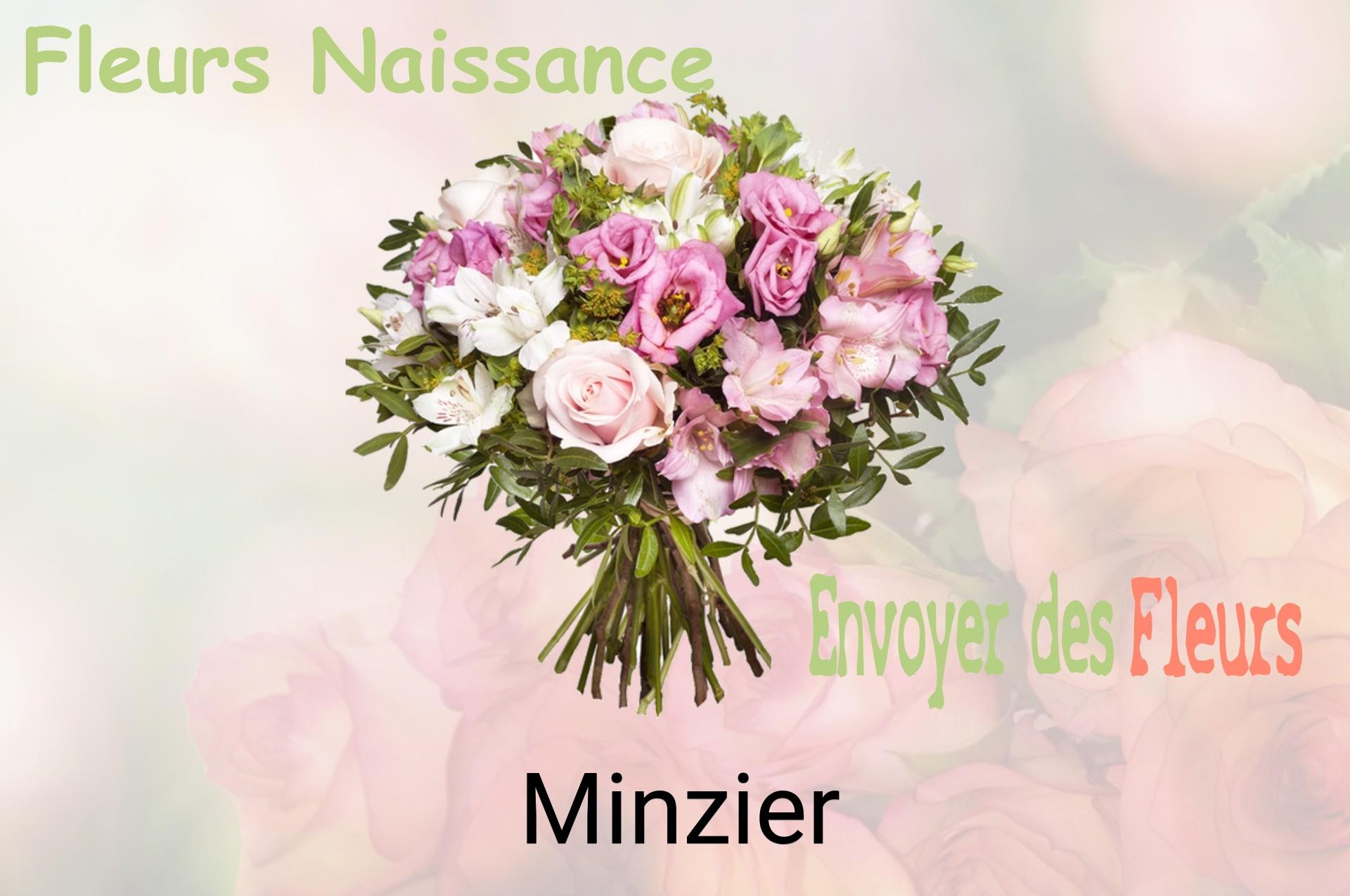 Bouquet de fleurs de naissance livré à Minzier